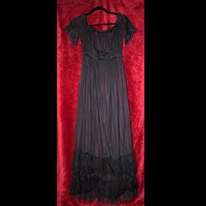 Black Maxi Mesh Dress